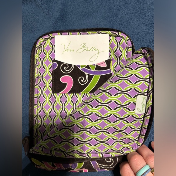 Vera Bradley Floral Quilted Mini IPad Tablet Cover Bag with Zipper Close. Used - Picture 4 of 6